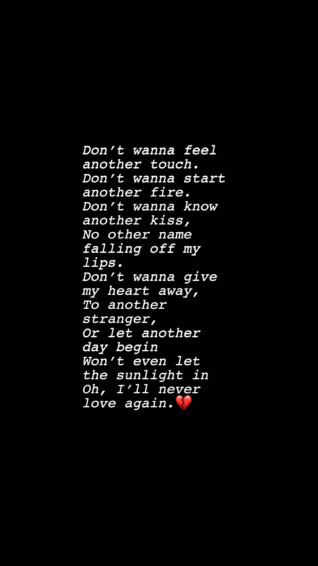 I Ll Never Love Again Fake Quotes