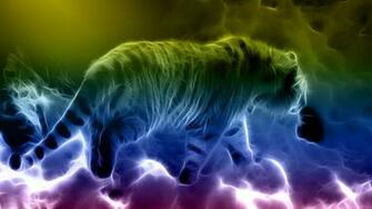 Neon Tiger Wallpaper