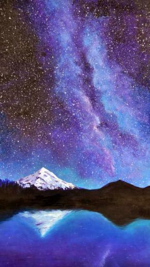 Snow Mountains Milky Way iPhone Plus And Wallpaper