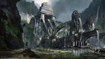 Wallpaper Digital Art Rock Ruins Formation De Aztec Terrain