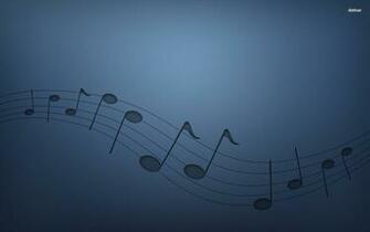 Blue Music Notes Wallpaper Musical
