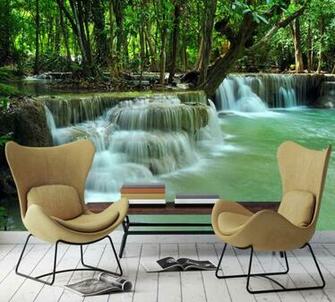 Shipping Custom 3d Office Wallpaper Beautiful Forest Water