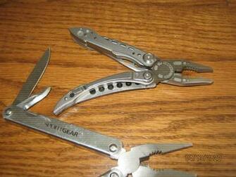 Leatherman Style Spec Ed Topo Multitool Etched Blade Knife