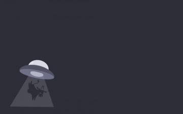 Simple Background Humor Aliens Ufo Animals Cows