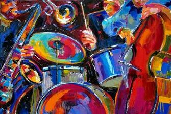 Paintings And Jazz Art Music Painting Abstract By Debra Hurd