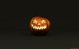 Scary Halloween Pumpkin HD Wallpaper