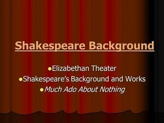 Shakespeare Background Elizabethan Theater