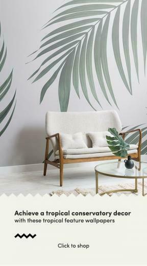 Tropical Palm Wall Mural In Decor Conservatory