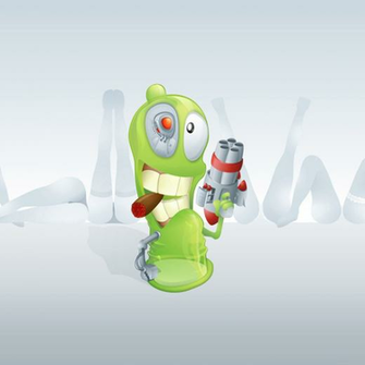 Newest iPad Wallpaper Funny Horny Worm