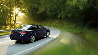 Subaru Legacy Wallpaper Green Bend