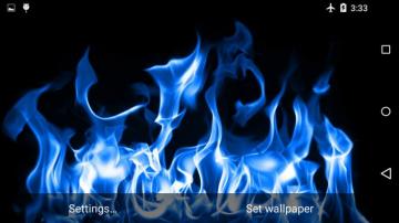 Blue Fire Live Wallpaper 3d 1mobile