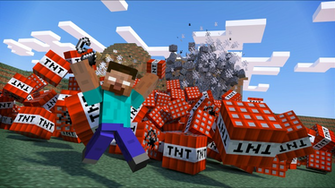 Tnt Blast HD Minecraft Wallpaper