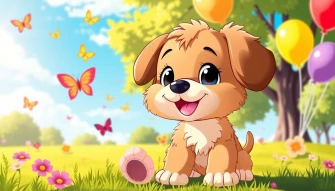 Cartoon Puppy Wallpaper