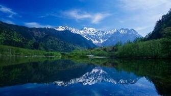 Wallpaper Mountain Lake Forest