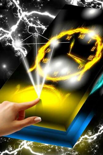 Neon Feathers Live Clock Wallpaper For Android Apk