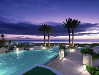 Amazing Swimming Pool Near The Beach HD Wallpaper