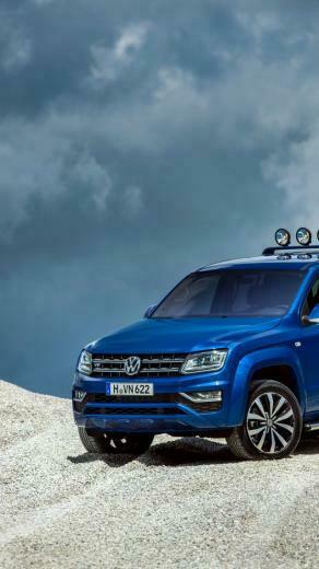 Wallpaper Volkswagen Amarok Double Cab Aventura Pick Up Blue