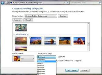 Save Changes And The Desktop Background Slideshow Will Be Set Enjoy