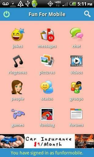 Bigger Funformobile Ringtones Chat For Android Screenshot