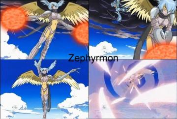 Zephyrmon Batacando Kazemon Digimon Frontier Photo Background