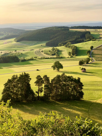 Green Fields Hill Wallpaper