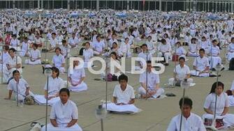 Buddhist Ceremony Magha Puja Day In Wat Phra Dhammakaya Bangkok