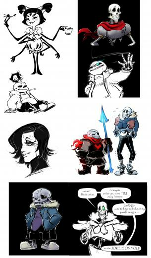 Undertale Art Dump By Peachiekeenie