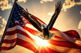 American Flag With Eagle Wallpaper