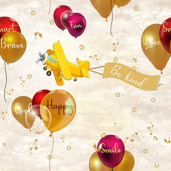 Marshall Fun Time Ivory Kids Teens Wallpaper