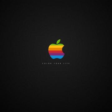 Colorful Apple Logo iPad Wallpaper