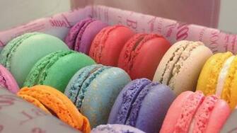 Colorful Macaroons Wallpaper Sf