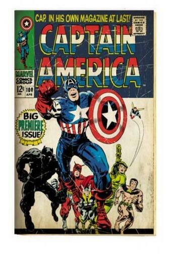 Marvel Comics Retro Captain America Comic Book Cover iPhone Wallpaper