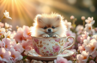 Teacup Pomeranian Wallpaper