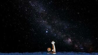 Calvin And Hobbes Stars Wallpaper