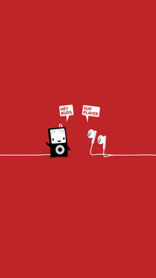 Clever iPhone Friends Wallpaper