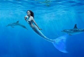 Mermaid Wallpaper Fish Background Pictures Image