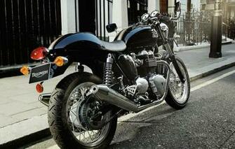 Wallpaper Triumph Cafe Racer Thruxton Image