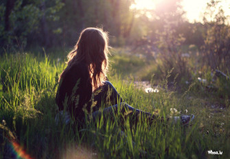 Alone Girl Wallpaper