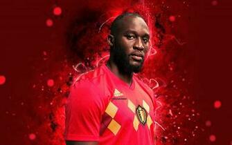 Wallpaper 4k Romelu Lukaku Abstract Art Belgium
