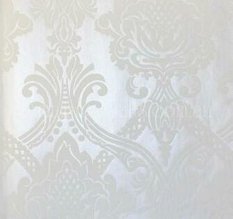 Baroque Velour S White Pearl Shiny No Amazing Walls Wallpaper