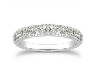 Pave Diamond Milgrain Wedding Ring Band Theweddingplans Net