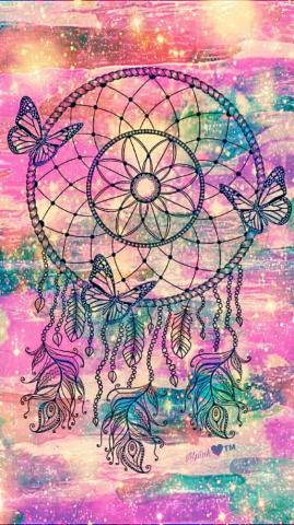 Butterfly Dreamcatcher Galaxy Wallpaper Androidwallpaper