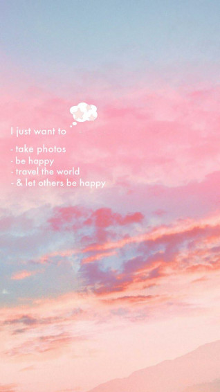 Pink Aesthetic Wallpaper Travel Quotes With Sky Love In