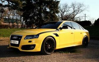 Audi A4 Amarillo Fondos De Pantalla HD Wallpaper