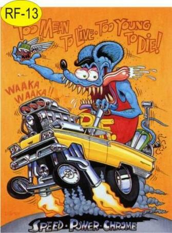 Placas Em Pvc Rat Fink Hot Rods Hood Ride Mlb3391166053