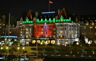 Empress Victoria British Columbia Christmas Canada Wallpaper