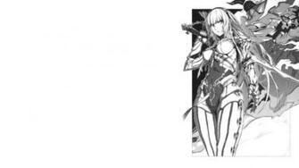 Female Anime Character Illustration Hitsugi No Chaika Monochrome