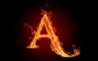 The Fiery English Alphabet Picture A Wallpaper HD