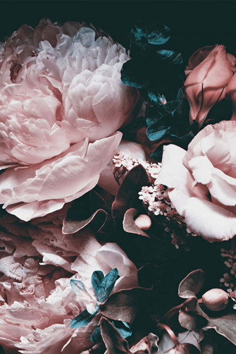 Dark Floral Background Wallpaper