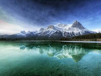Lake And Snow Covered Mountains 1080p Wallpaper